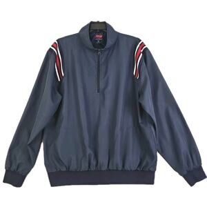 ADAMS ~Men's Size XL~ Navy Pullover Windbreaker Jacket Wind Water Resistant Golf